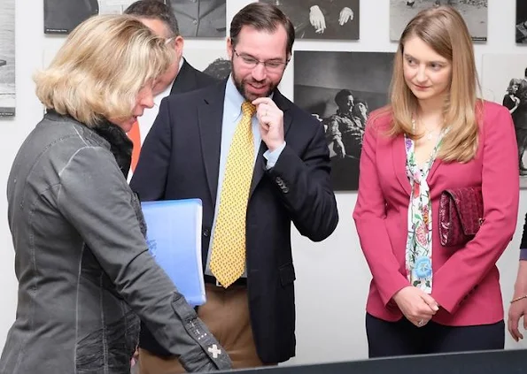 Hereditary Grand Duke Guillaume and Hereditary Grand Duchess Stéphanie visits photo exhibition of “The Family of Man” in Clervaux