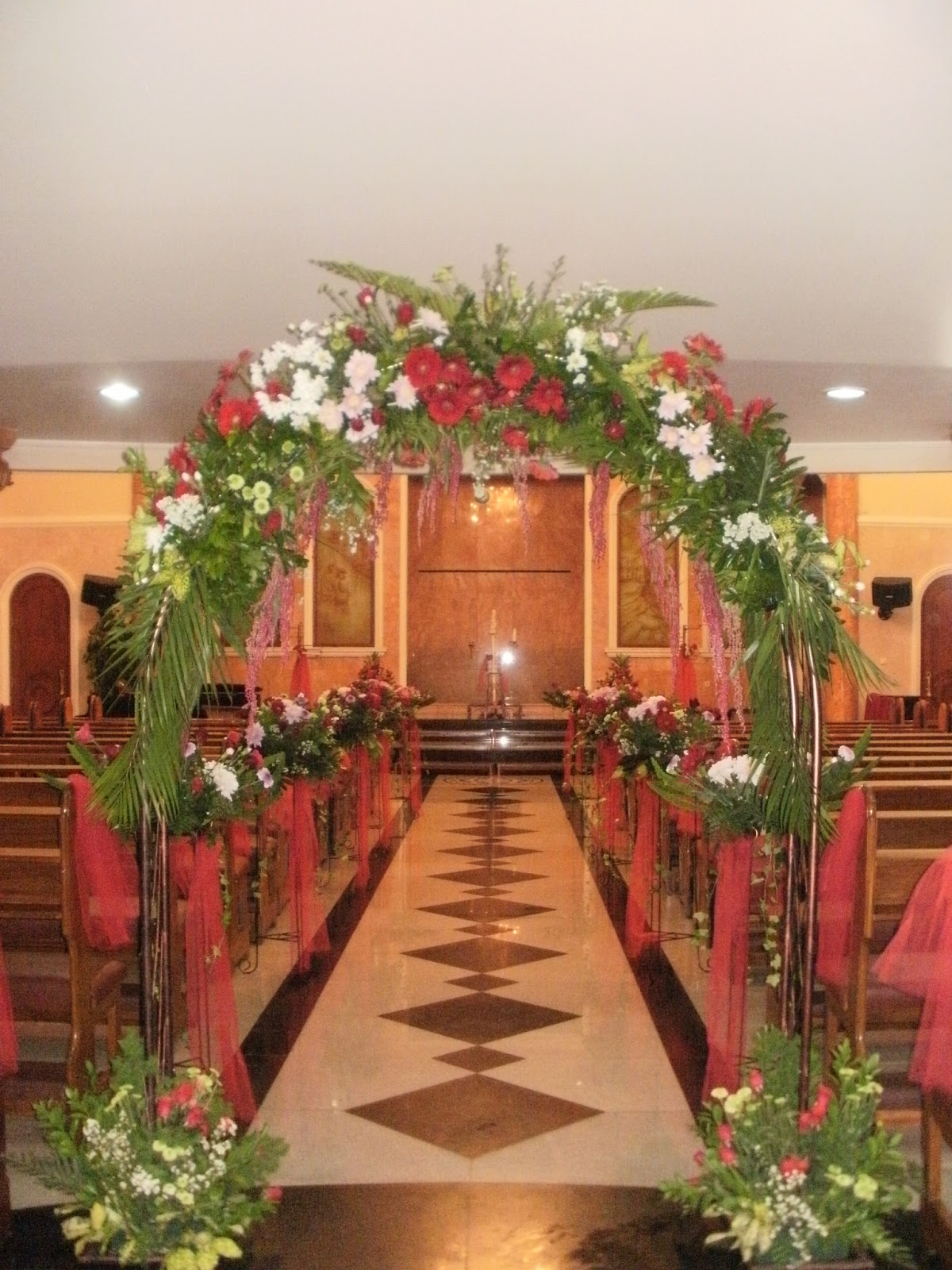 KEIKO FLORIST Dekorasi  Pemberkatan Pernikahan  Gereja  
