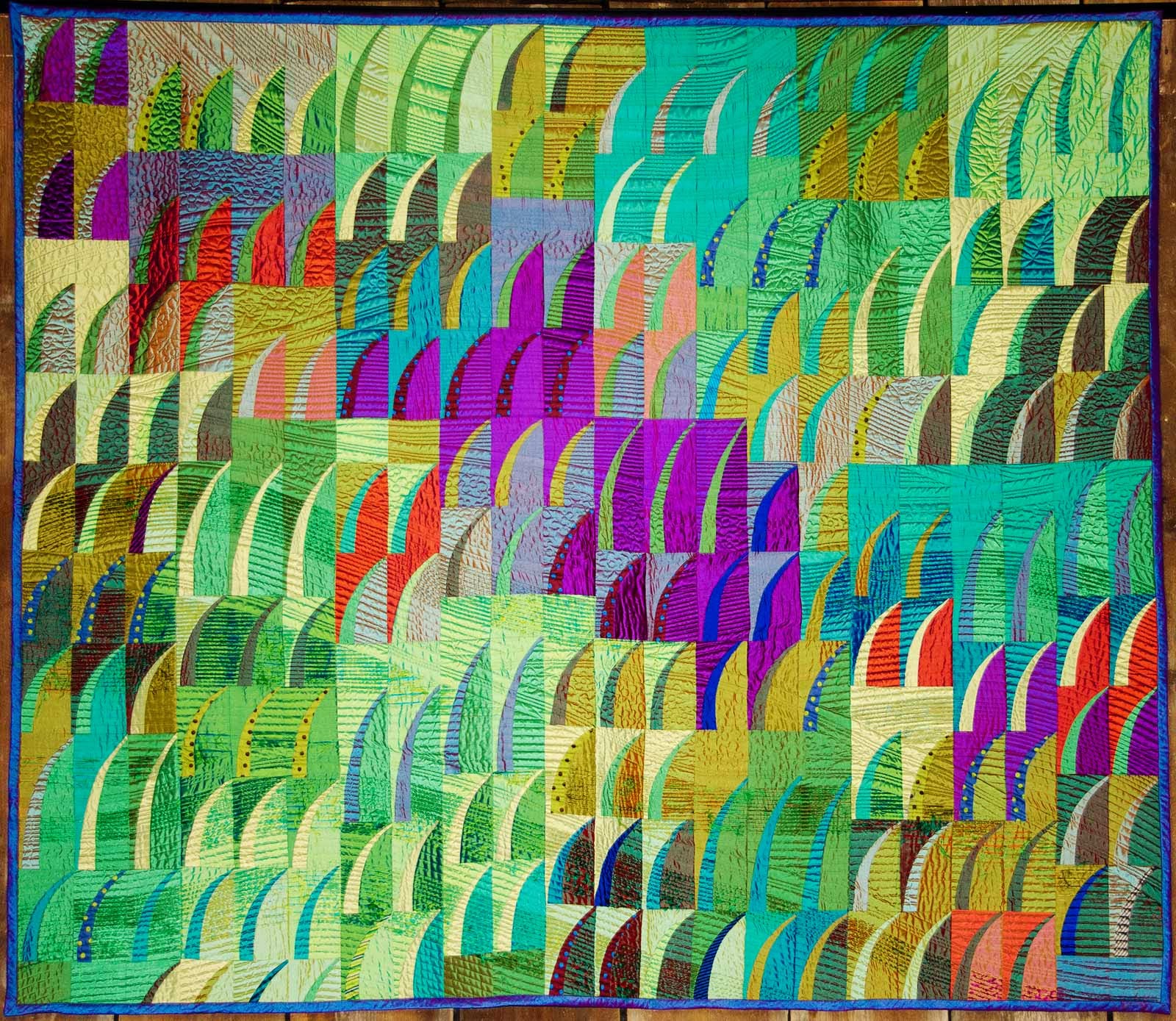 Quilt Nihon Japanese Quilt by Mikiko Misawa Thai silk