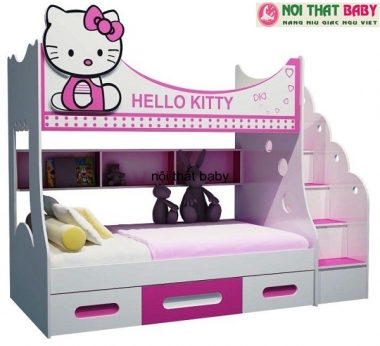 giường tầng trẻ em kitty