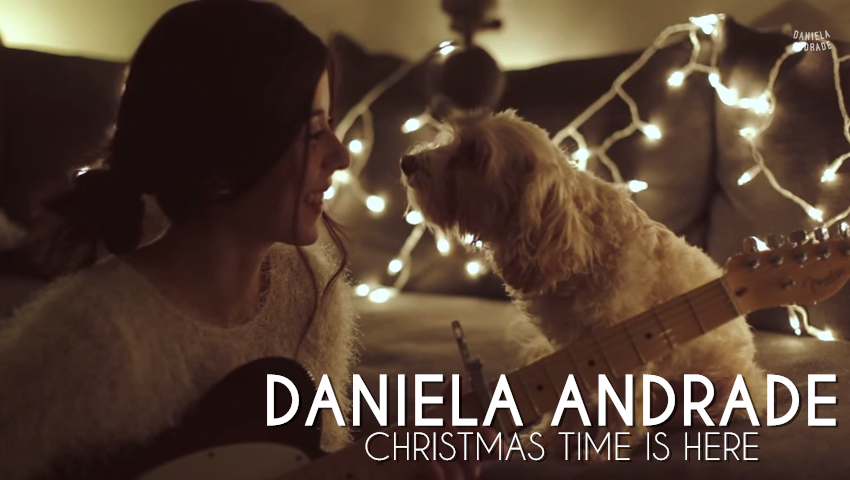 Christmas Time Is Here - Daniela Andrade ft her cute dog