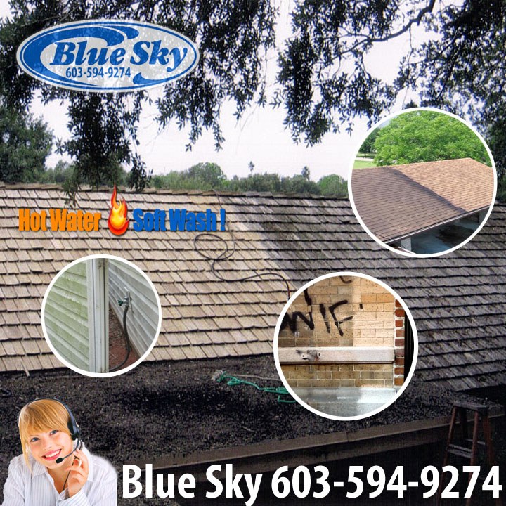 Blue Sky Roof Cleaning service is offered in Portsmouth