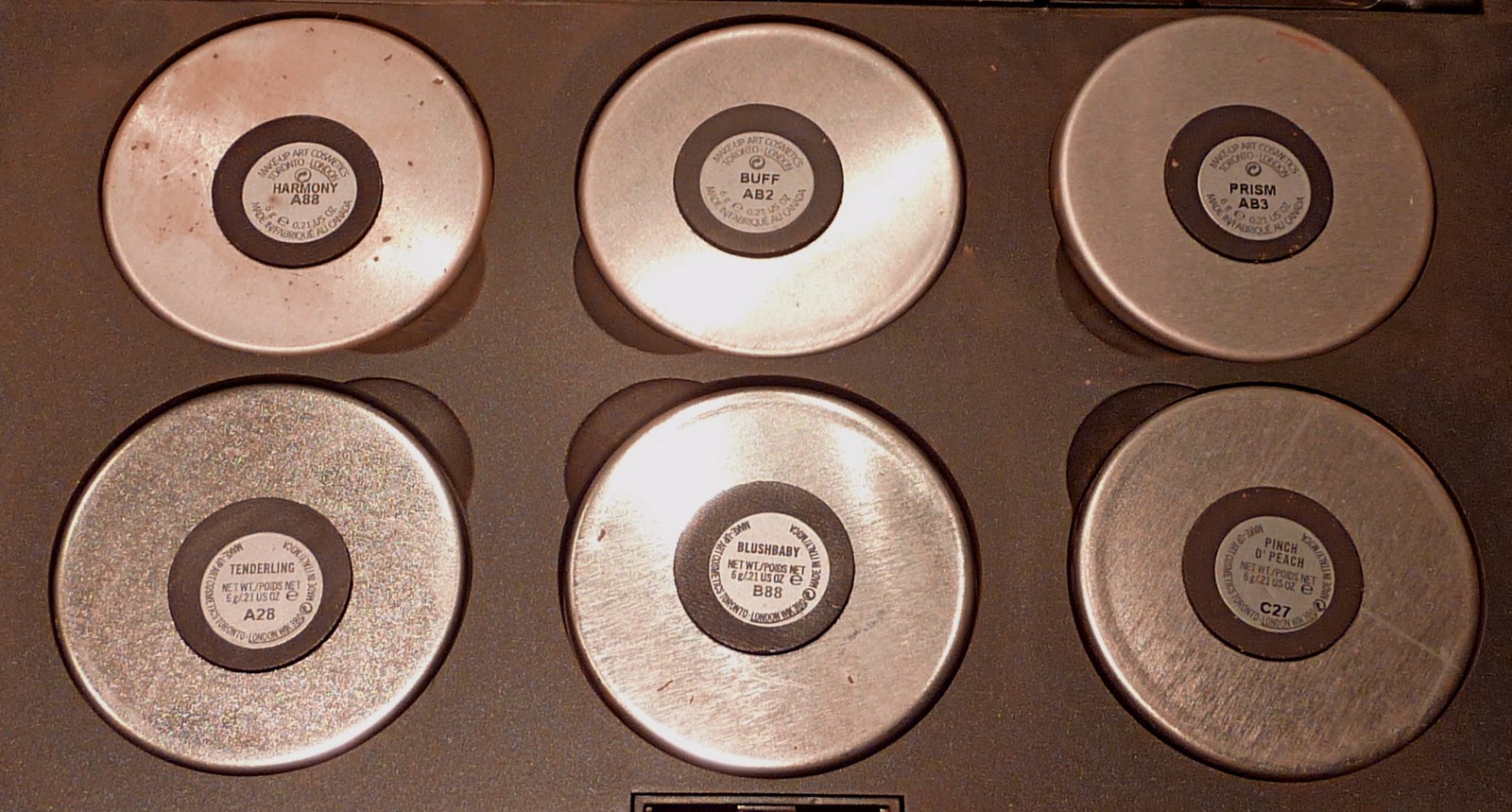 MAC Blush Harmony, Buff, Prism, Tenderling, Blushbaby, Pinch O' Peach