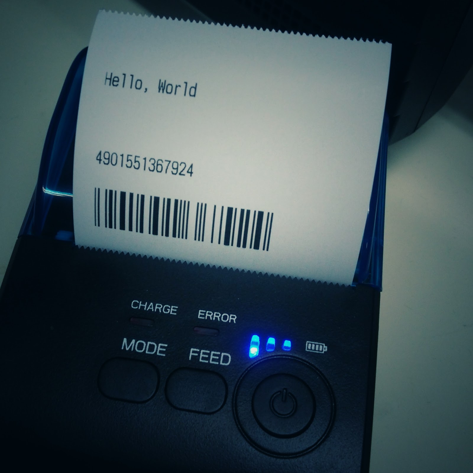 pythonのメモ Thermal printer (serial port)