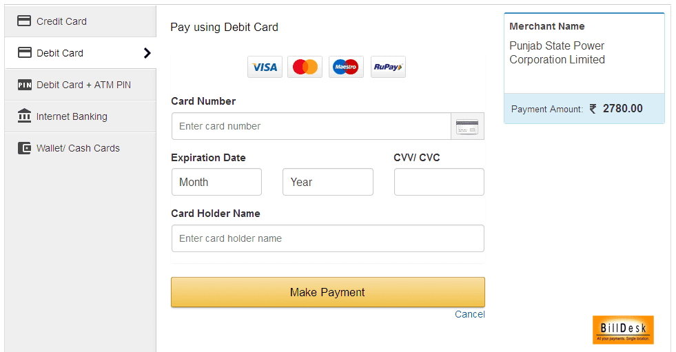 How To Pay Pspcl Bill Payment Punjab Electricity Bill Pay Online