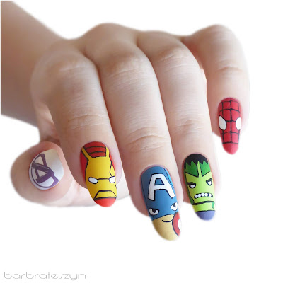  Avengers nails