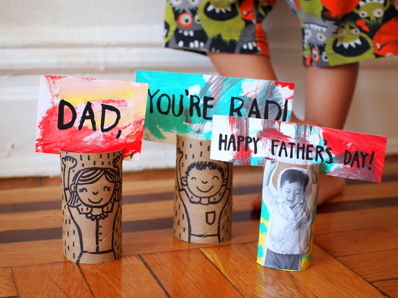 Happy Father's Day toilet roll cards