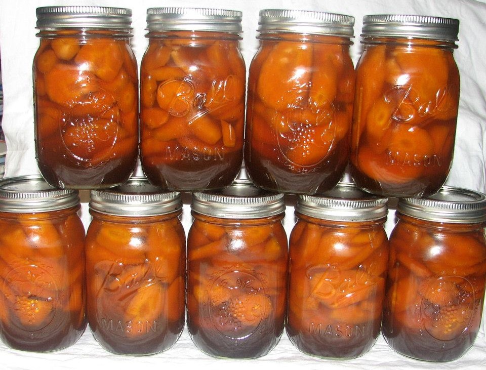 FOOD PRESERVING PRESSURE CANNED ORANGE GLAZED CARROTS