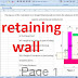 Design of retaining wall with spredsheet