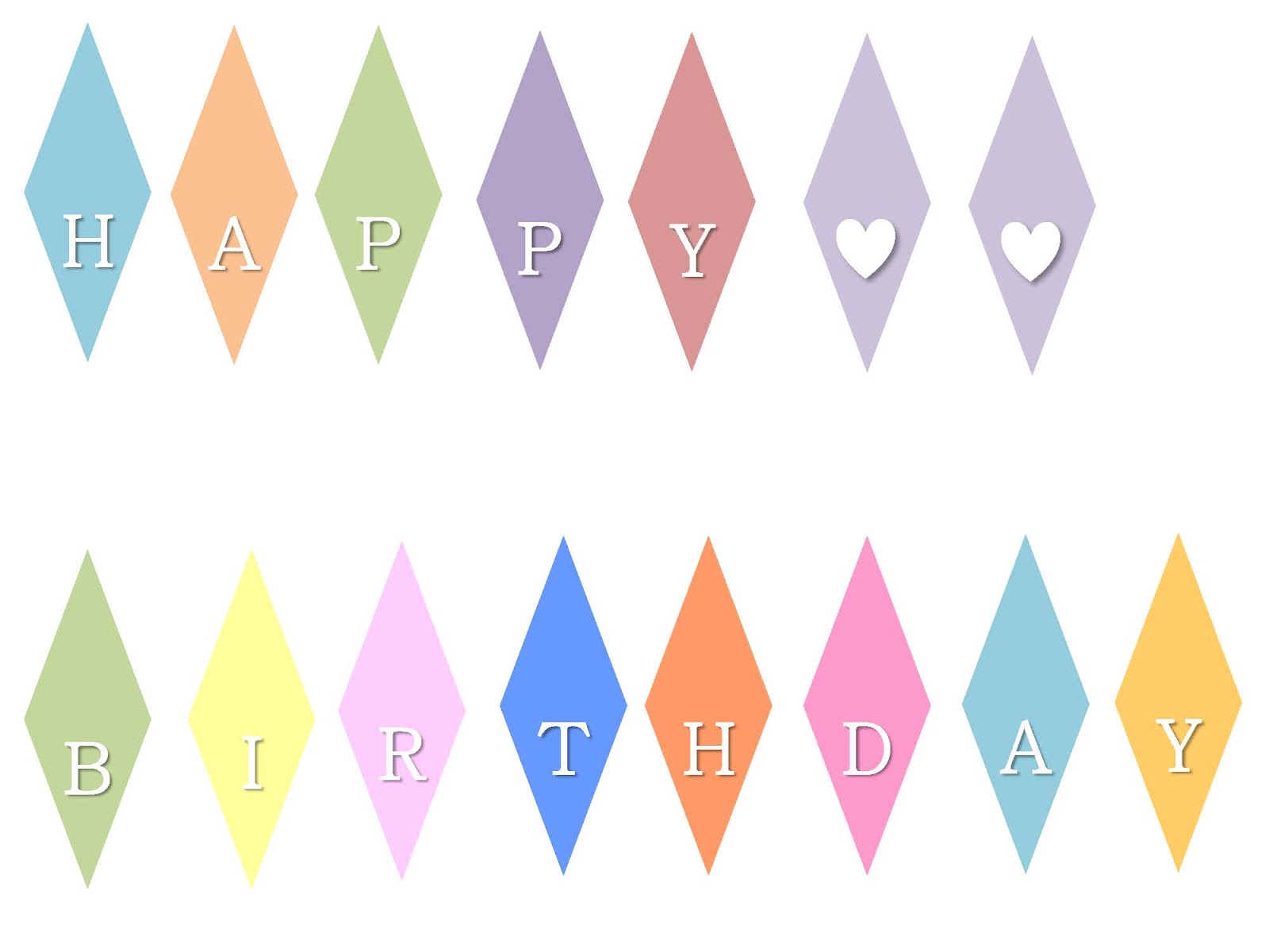 Happy Birthday Bunting Free Printable