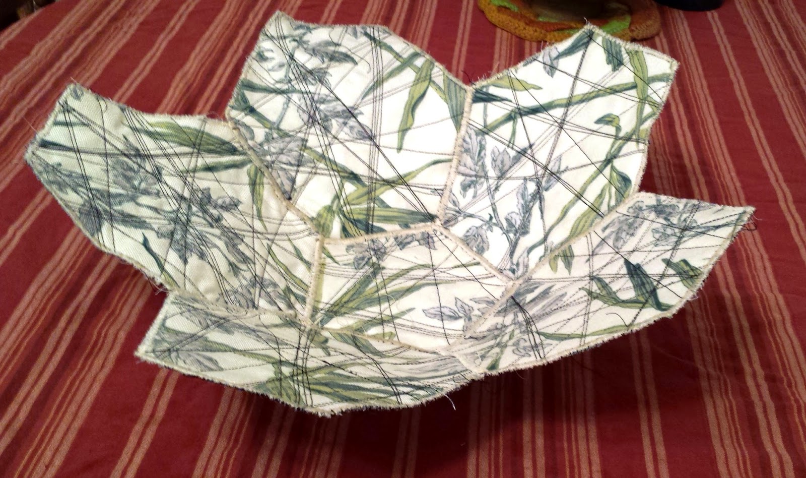 The Maverick Seamster My First Quilted Fabric Bowl