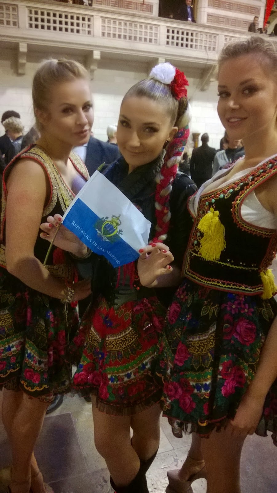 EUROVISION 2014 THE SLAVIC GIRLS SUPPORT SAN MARINO