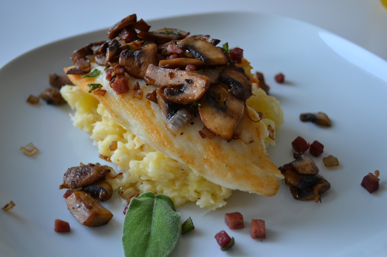 Gute Nahrung macht glücklich : Tilapiafilet &amp;quot;Jägerinnenart&amp;quot; mit ...