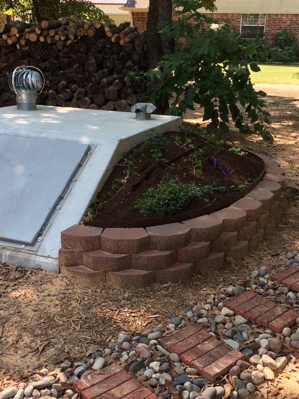 A Tispy Oklahoma Gardener Inground Storm Cellar Decorating Idea