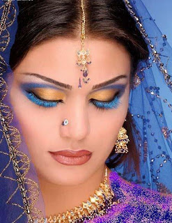 Arab style makeup girls eyes bridal cheeks lips picture