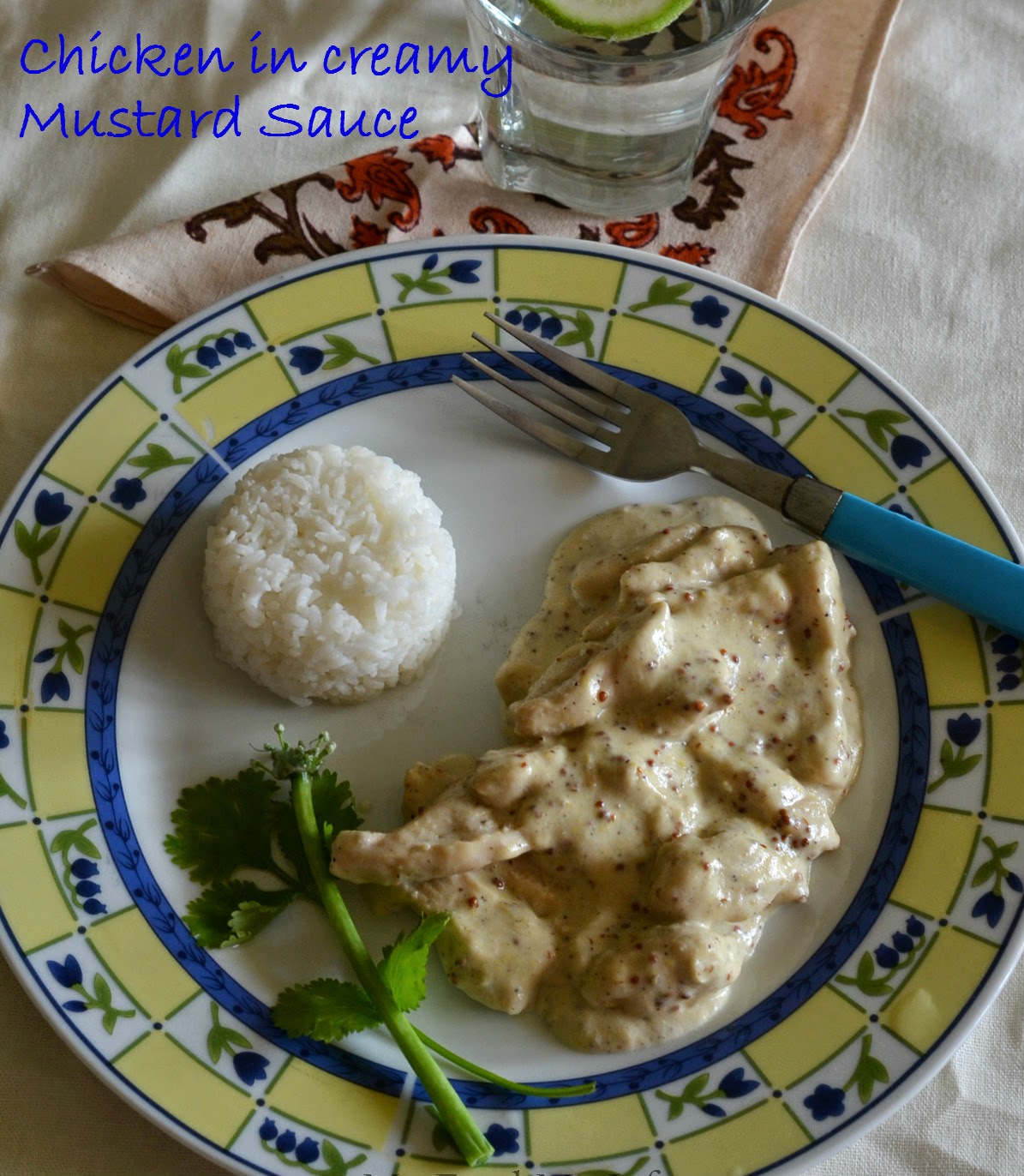 My Food My Life Chicken in Creamy Mustard Sauce