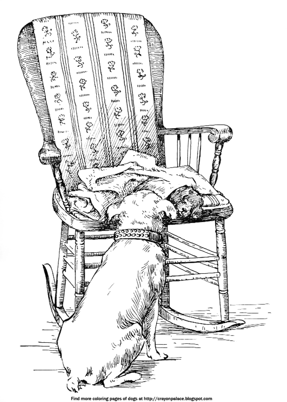 Crayon Palace Color This Sleeping Puppy