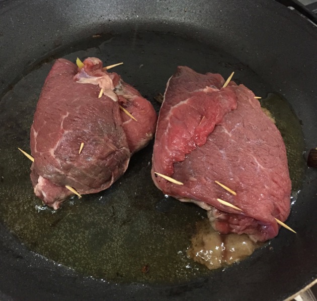 cooking beef rolls