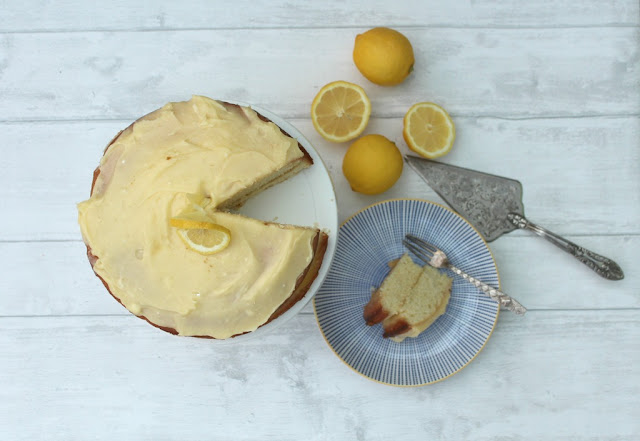 Lemon Cake with Lemon Curd Buttercream