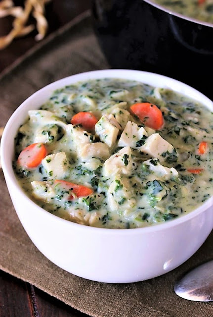 Creamy Turkey Soup with Spinach picture