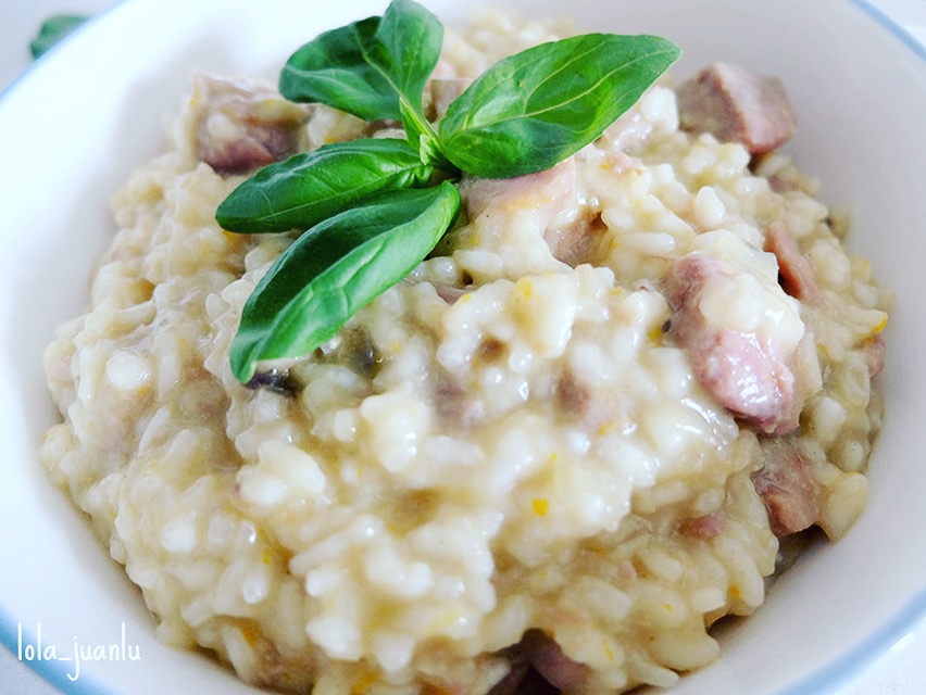 Risotto de atún a la naranja (Reto Asaltablog) Pequeños Accidentes