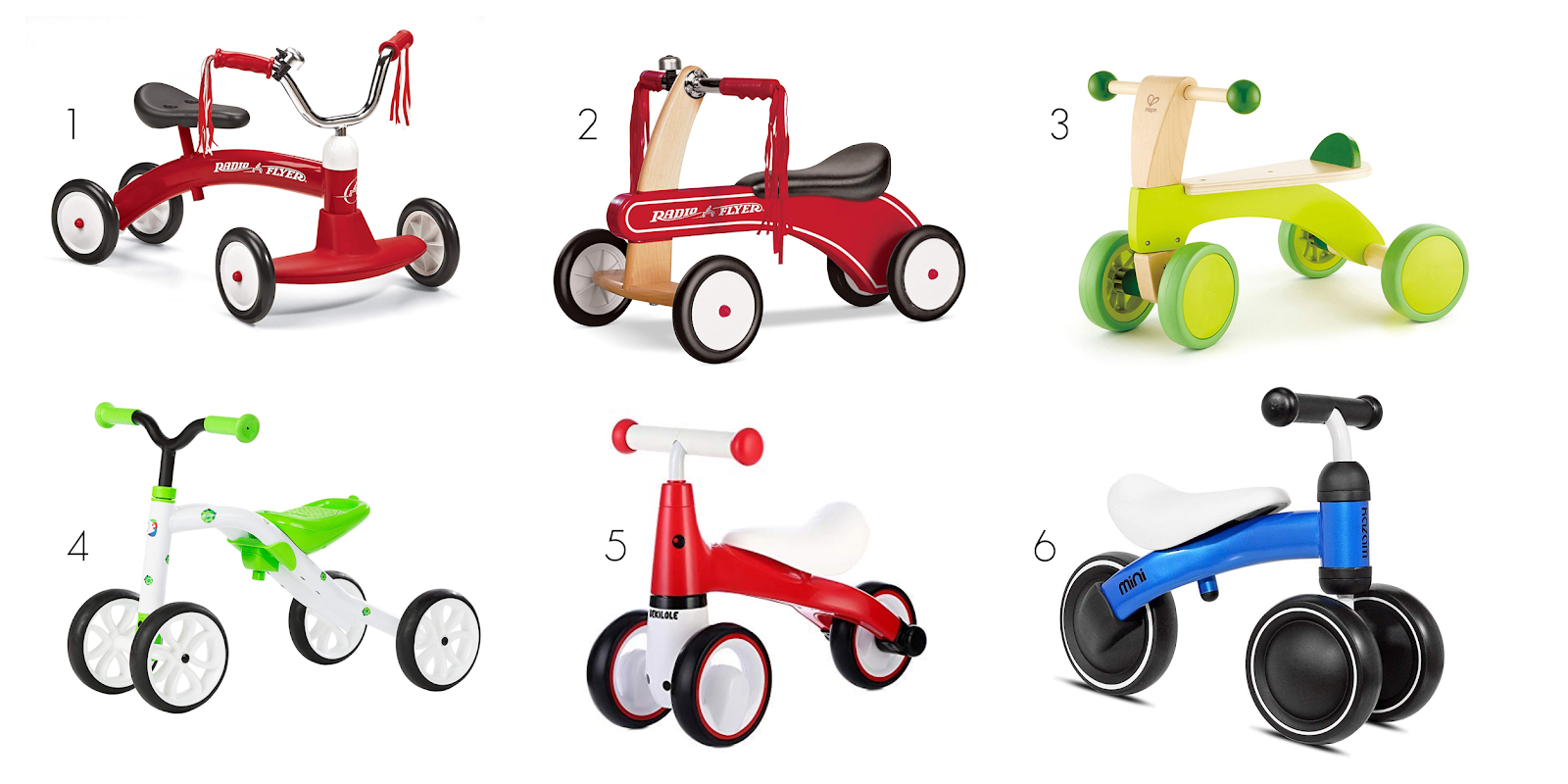 Montessori friendly scooter and ride on options for toddlers