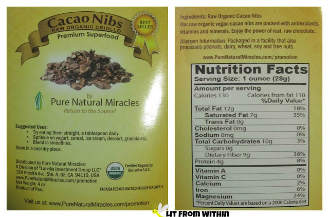Pure Natural Miracles Cacao Nibs