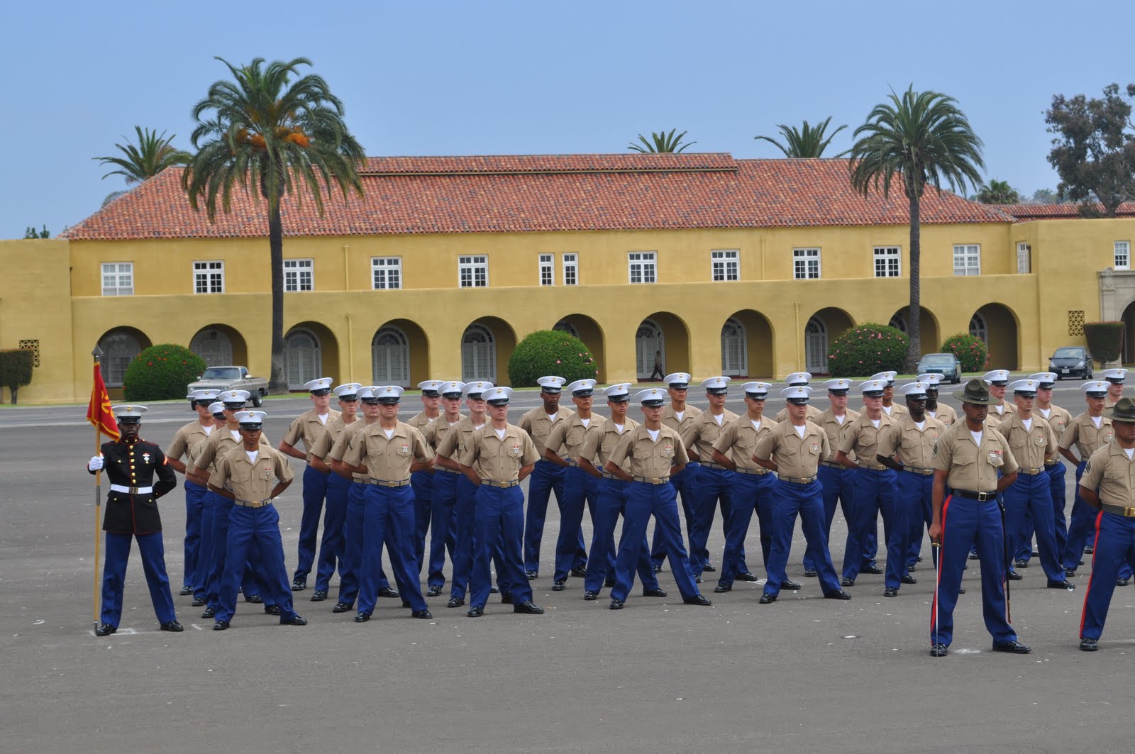 Marine recruit mom Family Day/Graduation