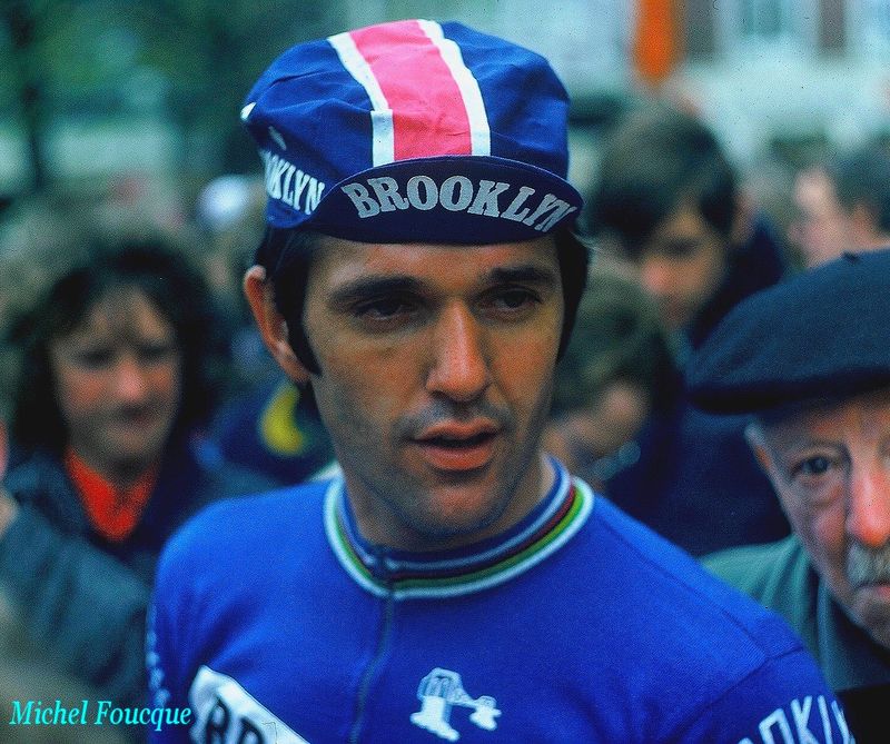 Photo Vintage Roger De Vlaeminck – Cyclisme Années 80 – Boule D'Or/Colnago