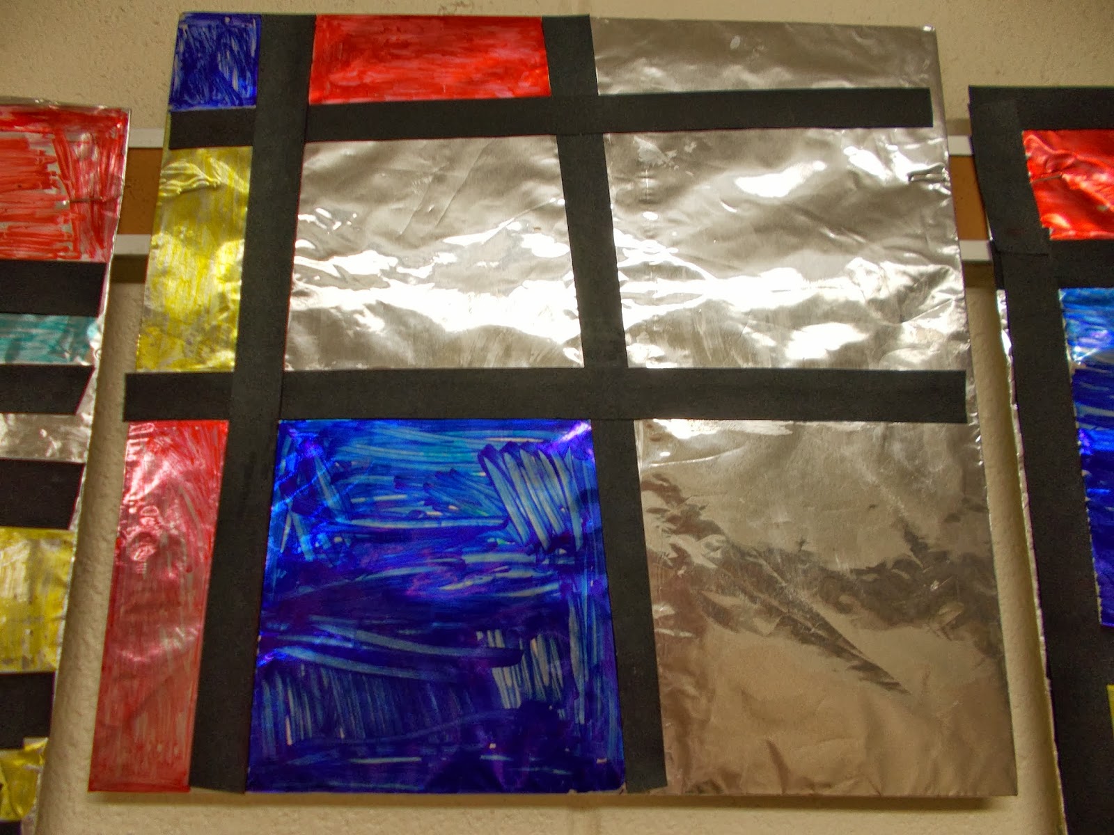 Mrs. Pierce's Polka Dot Spot: Mondrian Grid Art