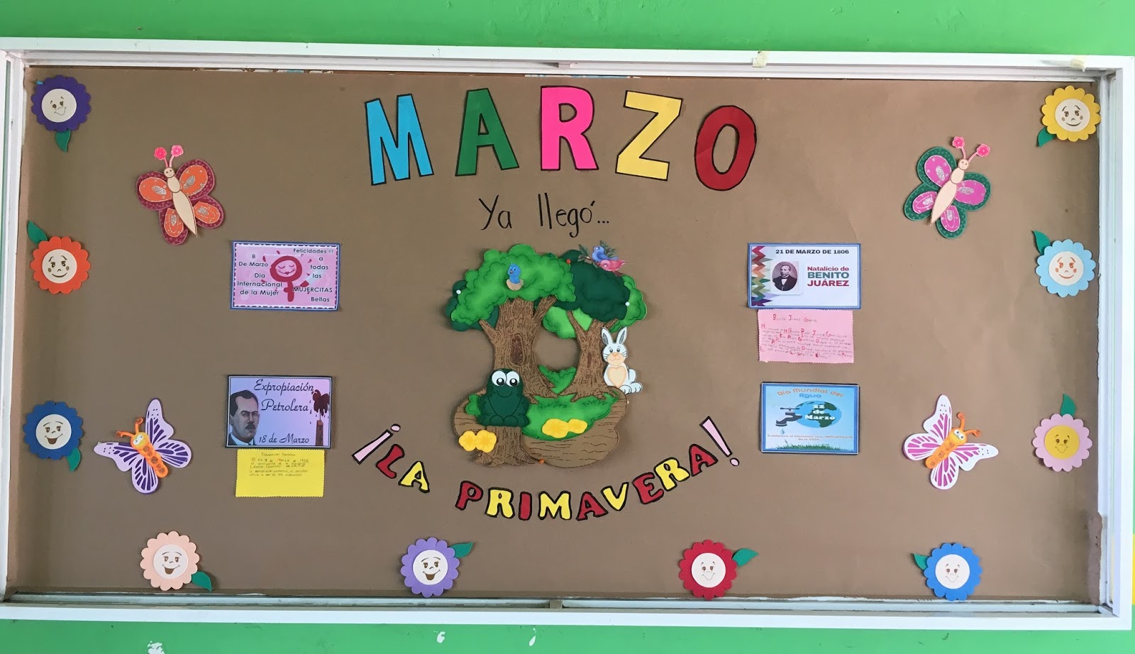 Escuela primaria "Nicolás Bravo" Nuestro periódico mural de marzo