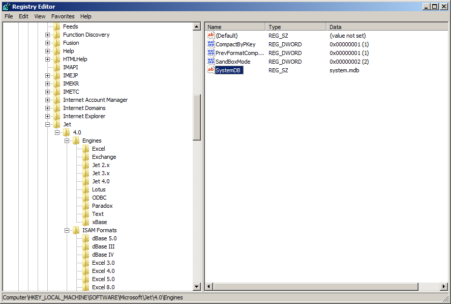 BI Future Blog Creating a linked server to a MS Access database with a