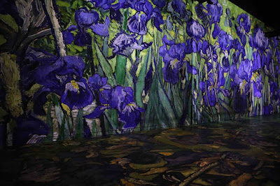 L'atelier des lumières nous emmène dans la tête de Vincent Van Gogh entre nuit étoilée et japon rêvé.