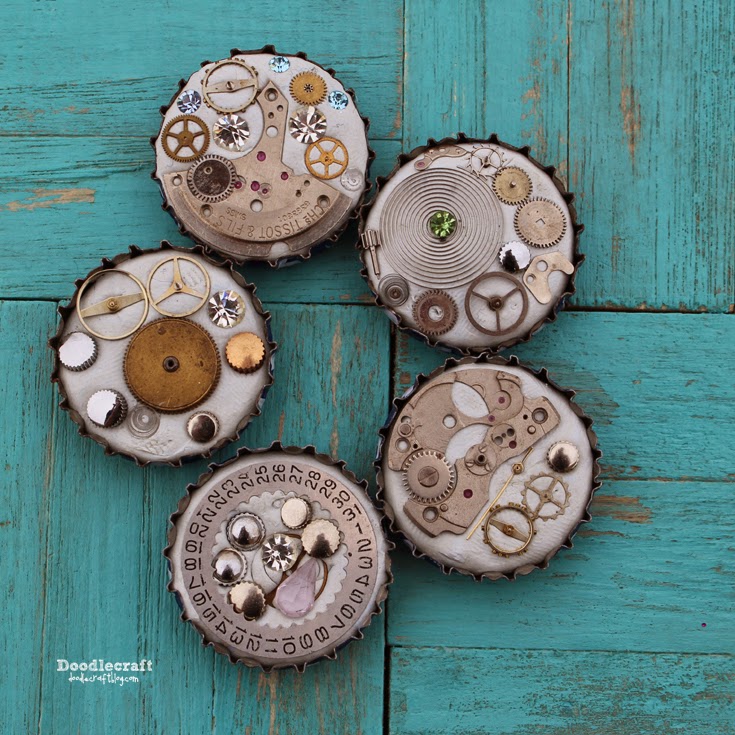 Bottle Cap Pin Badge Flair DIYEllie Badge from UP!