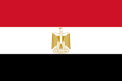 Logo Gambar Bendera Negara Mesir PNG JPG ukuran 400 px