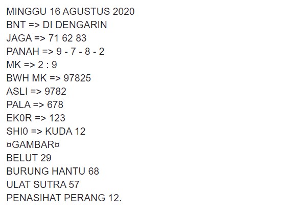 1 New Message Kode Syair Singapore 16 Agustus 2020 Forum Syair Togel Hongkong Singapura Sydney 1 New Message Kode Syair Singapore 16 Agustus 2020 Forum Syair Togel Hongkong Singapura Sydney
