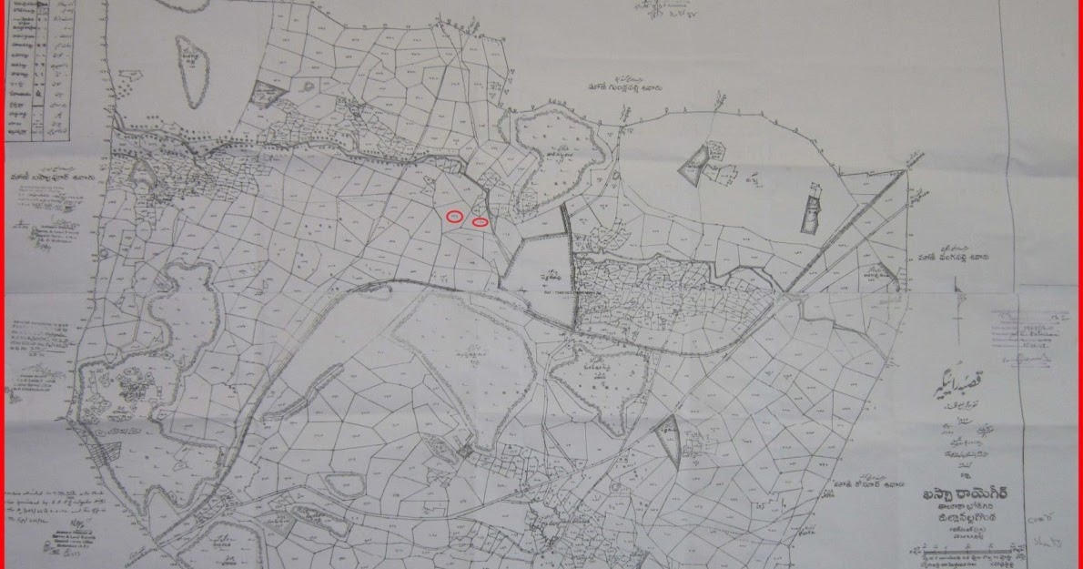 Village Survey Map Telangana Yadadri Golden Plots: Rayagiri Village Map