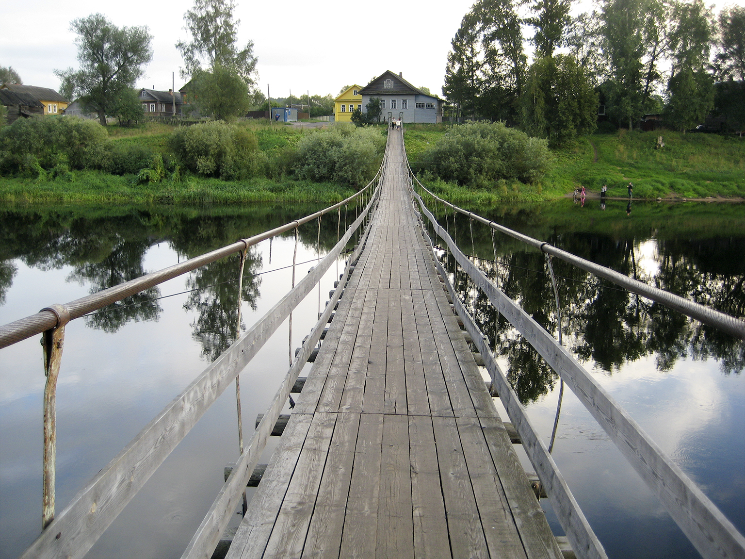 Боровичи подвесной мост