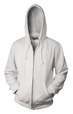 Mentahan Hoodie Polos Depan Belakang Warna Hitam Paimin Gambar