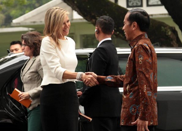 Queen Maxima wore Natan dress for visit to Indonesia