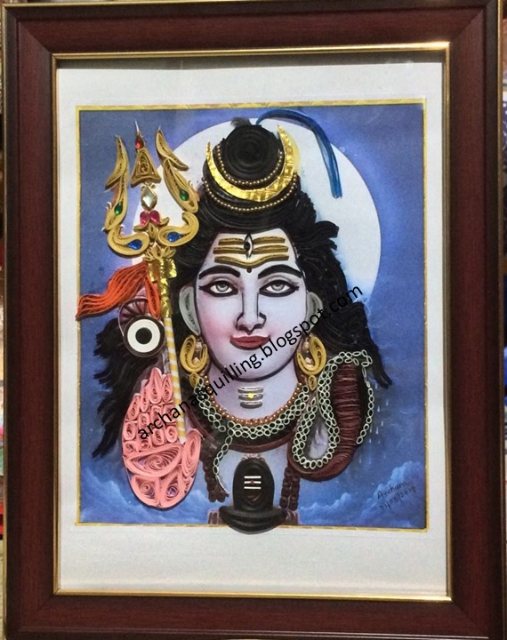 to the world of Archana's Quilling Art Quilling Lord Shiva