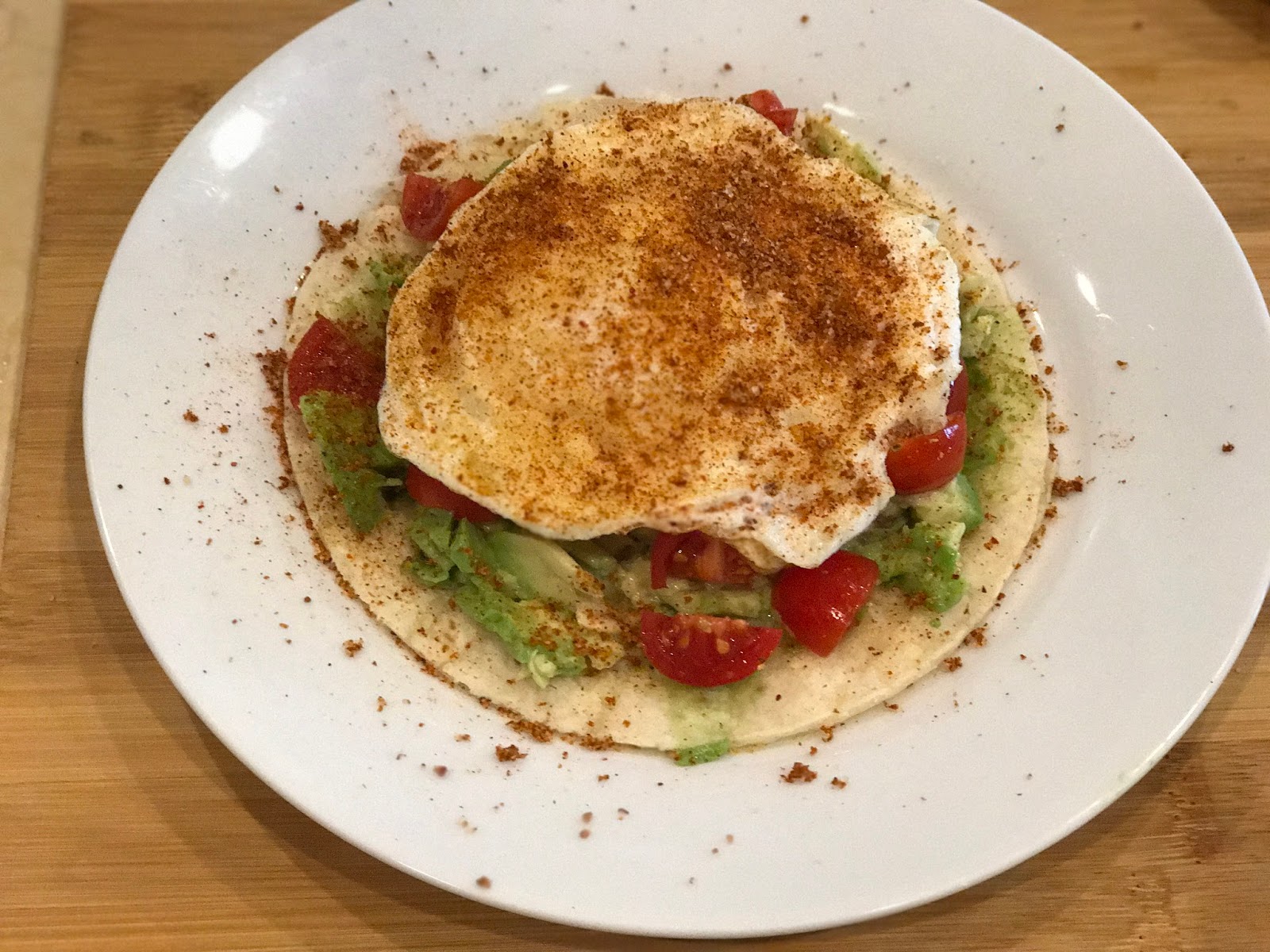 Faith and Flour Over Easy Avocado Tortilla