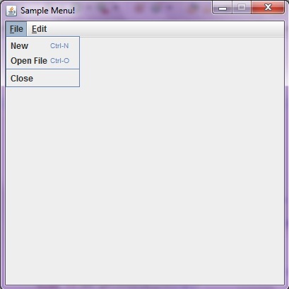 java create new file menu java create new file menu