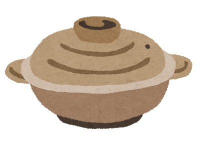 調理器具のイラスト「土鍋」