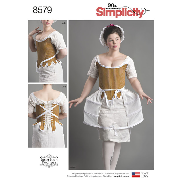 Simplicity 8578 and 8579 TWO new 18th Century Patterns! American