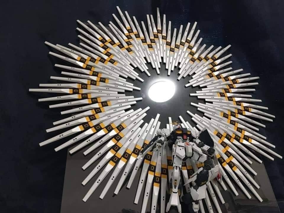 nu Gundam with Over Kill Multiple Fin Funnel