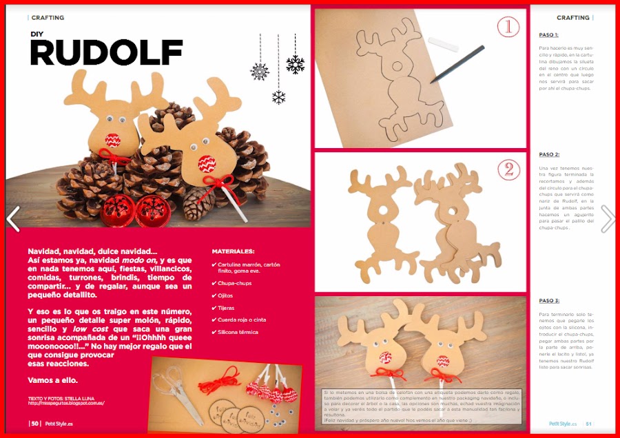 diy christmas rudolph navidad manualidades lollipop