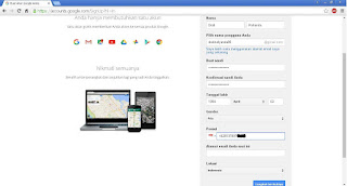 Formulir pendaftaran gmail Formulir pendaftaran gmail