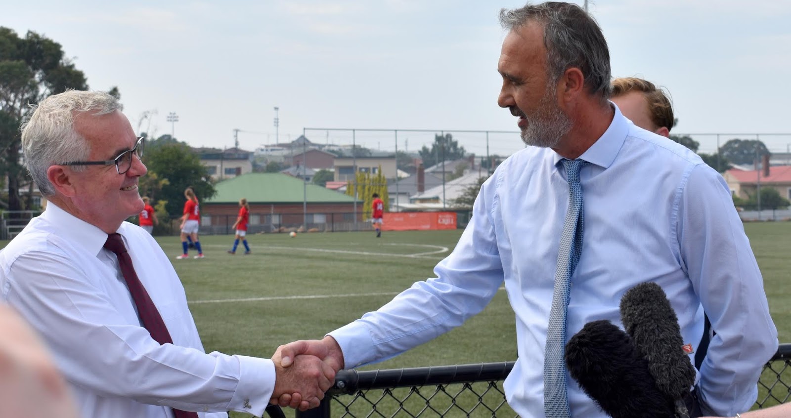 Walter Pless on Association Football Glenorchy Knights score 1
