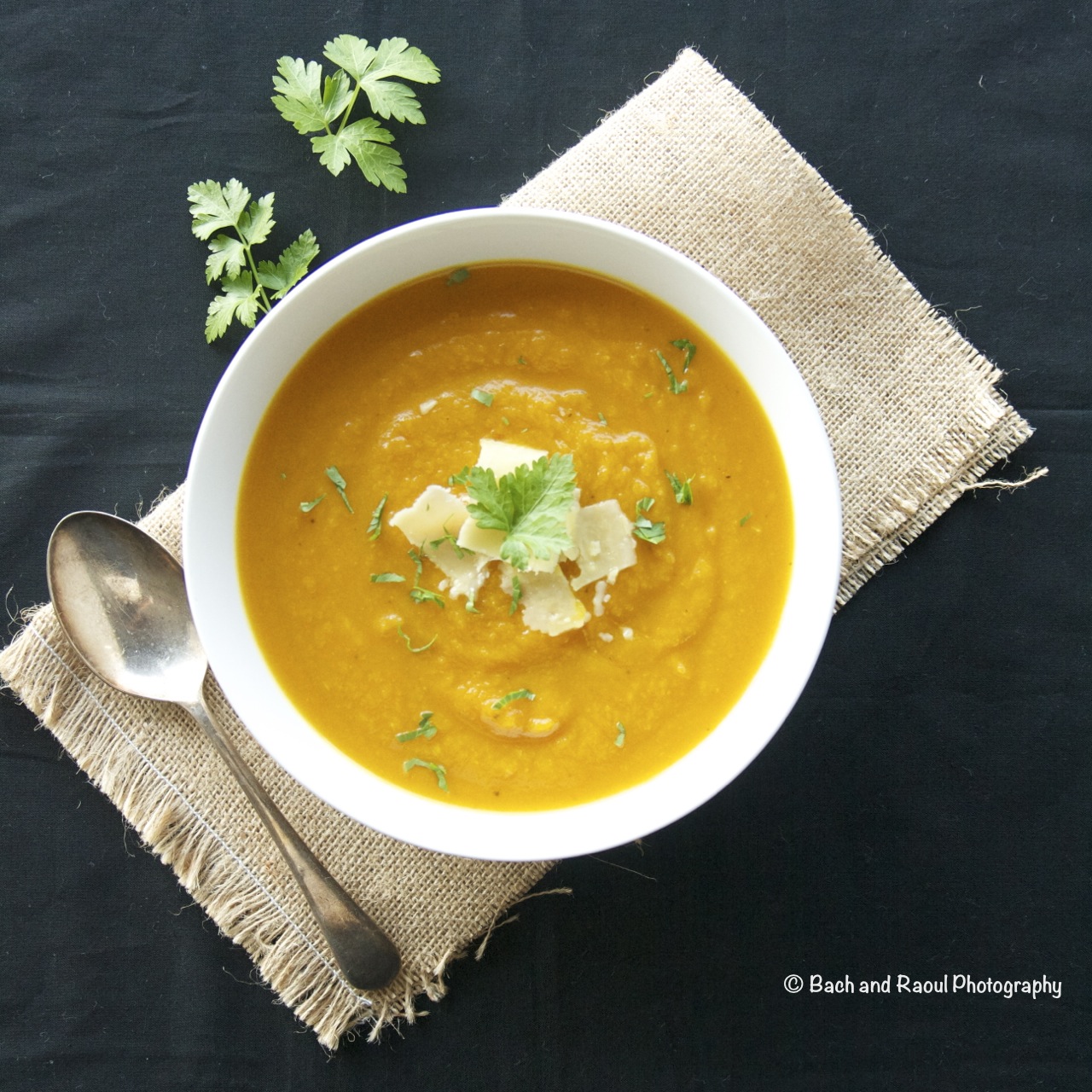 Roasted Pumpkin Soup with Aged Cheddar | Taste Chronicles